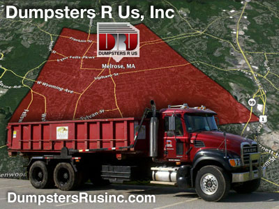 Dumpster rental in Melrose, MA. Dumpsters R Us, Inc dumpster rentals