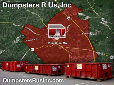 Dumpster rental MA. Wilmington, MA Dumpster rentals by Dumpsters R Us, Inc. 