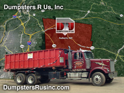 Auburn, NH dumpster rental provided by Dumpsters R Us, Inc. 