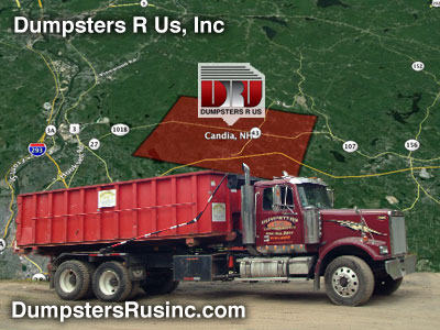 Dumpster rentals in Candia, New Hampshire.