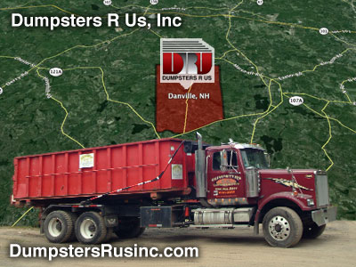 Danville, NH dumpster rentals provided by Dumpsters R Us, Inc