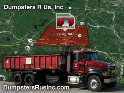 Dumpster rental in Epping, New Hampshire.