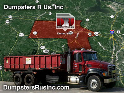 Dumpster Rental Exeter, New Hampshire provided by Dumpsters R Us, Inc.
