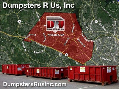 Dumpster rental MA. Arlington, MA Dumpster rentals by Dumpsters R Us, Inc. 