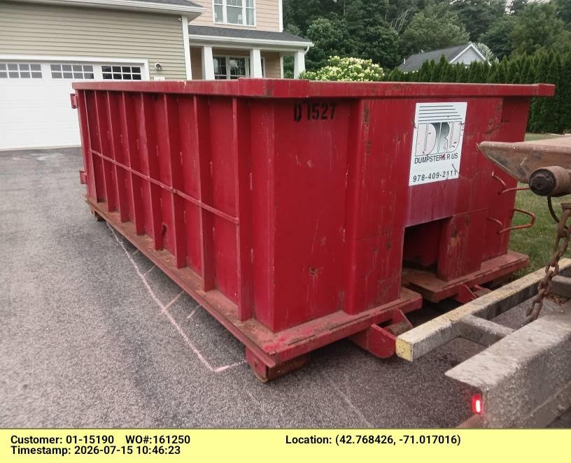 10-Yard Dumpster Delivery in Groveland, MA