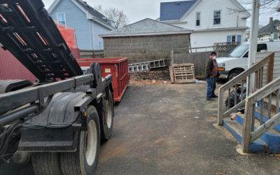 15 yard dumpster rental delivered to Lynn, MA for house cleanout.