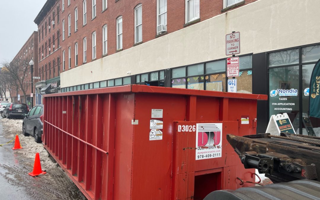 30 yard dumpster rental delivered to Lawrence