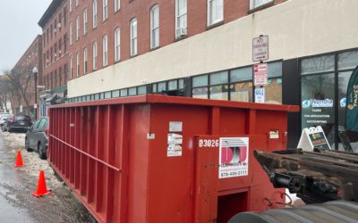 30 yard dumpster rental for construction and demo in Burlington, MA