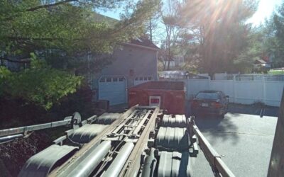 30 yard dumpster delivered in Andover, MA for a house clean-out.