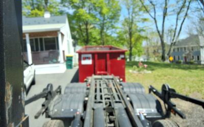 30 yard dumpster delivered in Woburn, MA for a house cleanout.