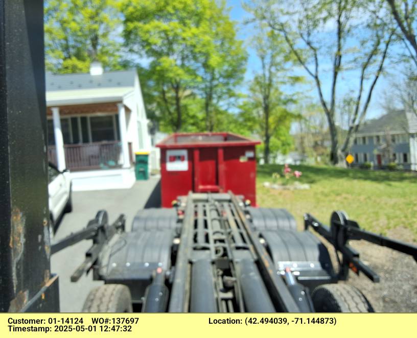 30 yard dumpster delivered in Woburn, MA for a house cleanout.