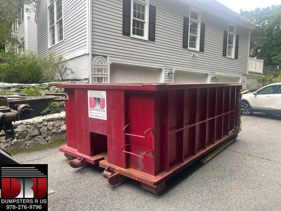 15 yard dumpster rental for a bath room renovation in to North Andover, MA