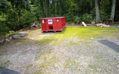15 yard dumpster delivered in Salem, NH for junk removal.