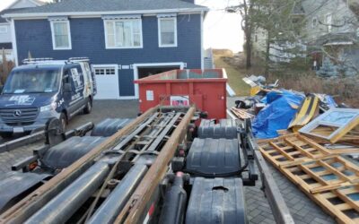 30 yard dumpster rental delivered in Hampton, NH for a house remodeling.