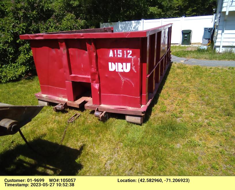 15 yard dumpster rental in Tewksbury, MA