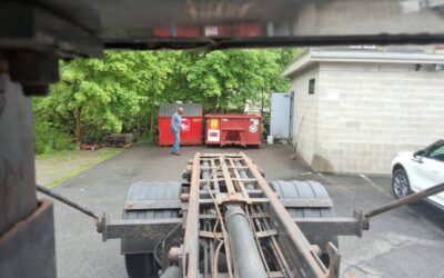 10 yard dumpsterrental in Methuen, MA for a small building cleanout.