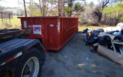 30 yard dumpster delivered in Methuen, MA for junk removal.