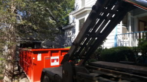 Dumpster rental delivered to Essex St., Amesbury, MA