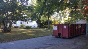 Dumpster rental delivery to Peabody St., North Reading, MA
