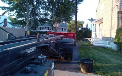 15 yard dumpster rental delivered in Everett, MA for a small construction project.