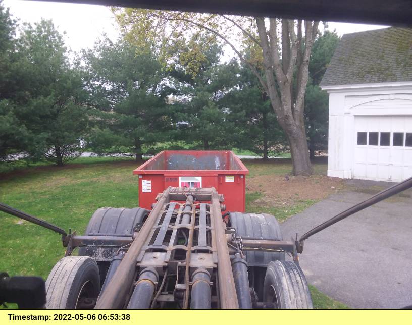 15 yard dumpster rental with a 3 ton max was delivered to Tewksbury, MA for a house/garage clean out.