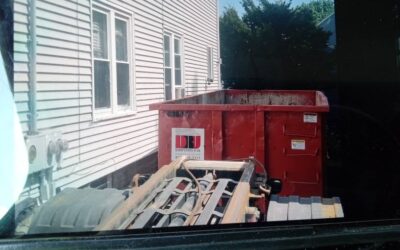 30 yard dumpster delivered in Lynn, MA for yard waste.