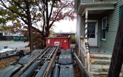 30 yard dumpster delivered in Lynn, MA for a house clean-out.