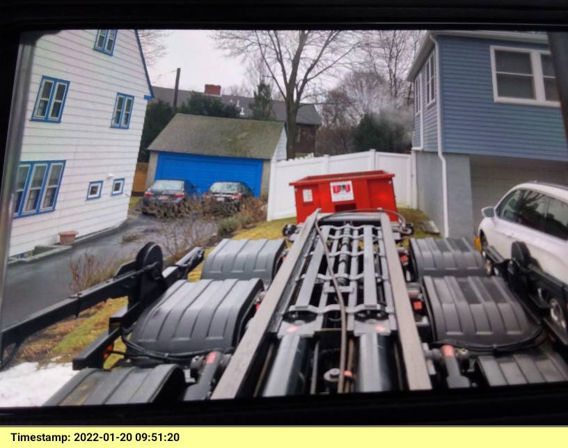 10 yard dumpster rental delivered to Arlington, MA for house clean out.