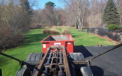 15 Yard 2 ton Dumpster for a house cleanout/project in Andover, MA.