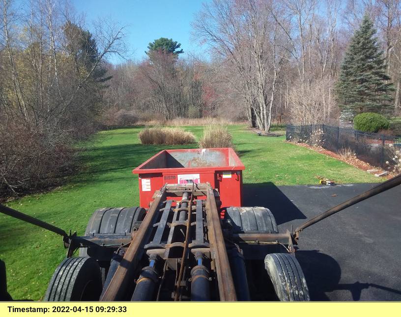 15 yard dumpster rental, with a 2 ton max for a house cleanout/project in Andover, MA.