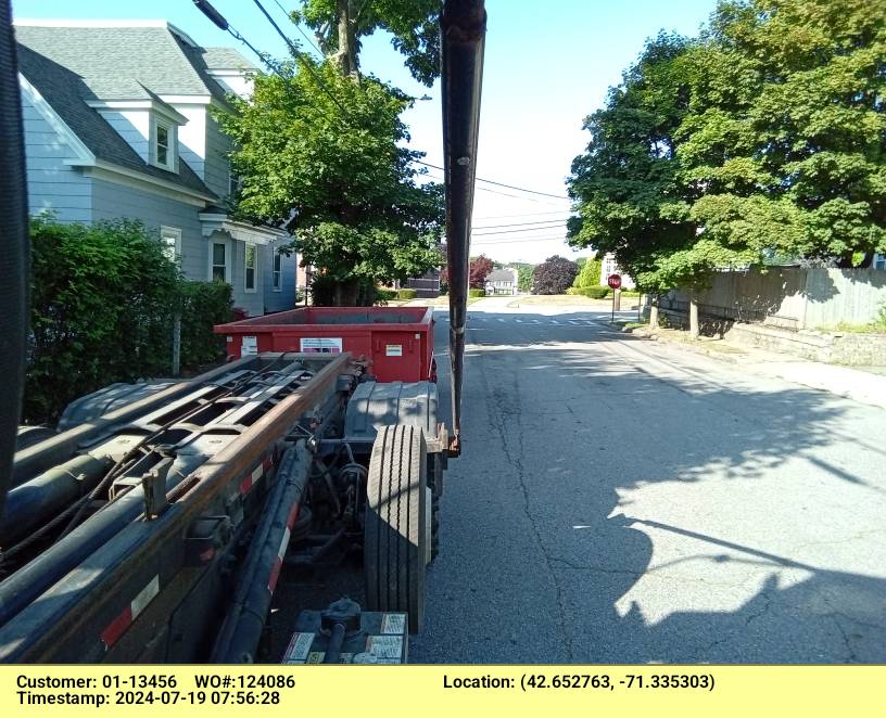 15 yard dumpster rental, with a 2 ton limit, delivered in Lowell, MA for a house clean-out.