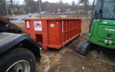 15 Yard dumpster for ABC delivered to a project in Andover, MA.