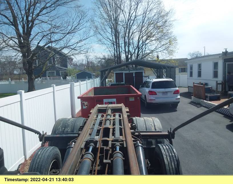 15 yard dumpster rental delivered to Lowell, MA for general house cleanout