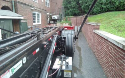 10 yard dumpster rental delivered in Manchester, MA for a clean-out