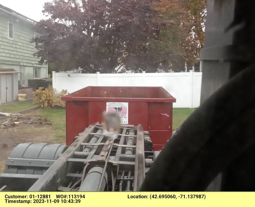 15 yard dumpster with a 2 ton weight limit delivered in North Andover, MA for a basement clean-out