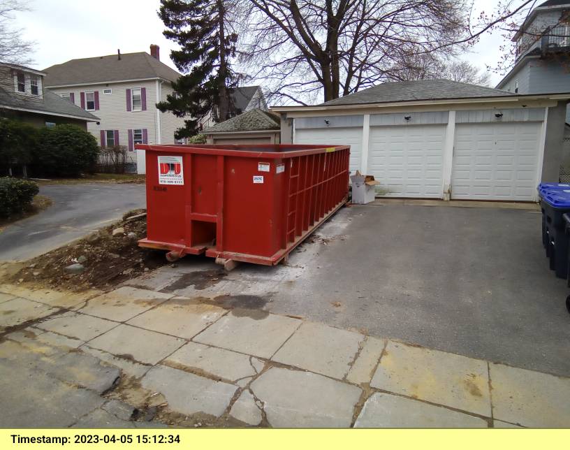 30 yard dumpster that was swapped as part of a major housing project in Methuen, MA