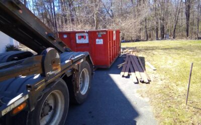 15 yard dumpster delivered in Haverhill, MA for a clean-out.