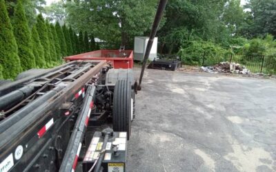 20 yard dumpster rental delivered in North Chelmsford, MA for junk removal.