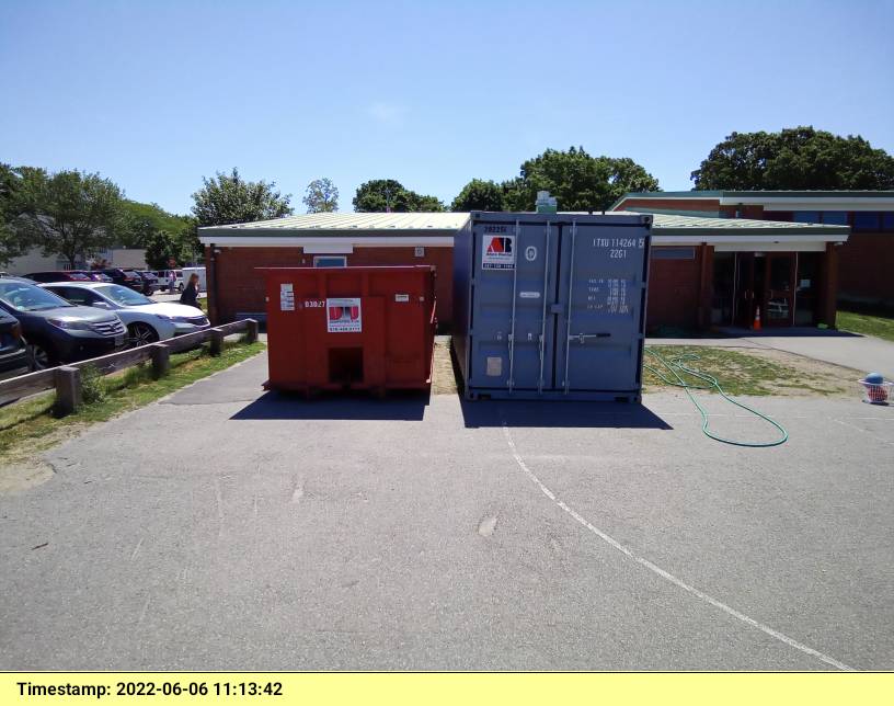 30 yard dumpster rental for a school in Arlington, MA for a clean-out.