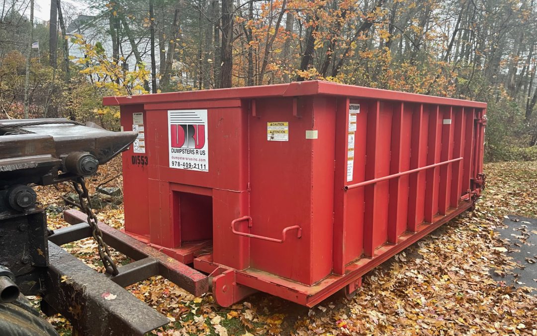 15 yard dumpster rental in Hampton, NH- Cleaning out Home Downsizing