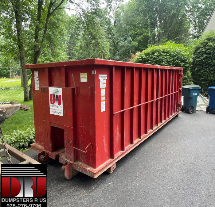 30 yard dumpster rental in Tewksbury, for a moving clean-out