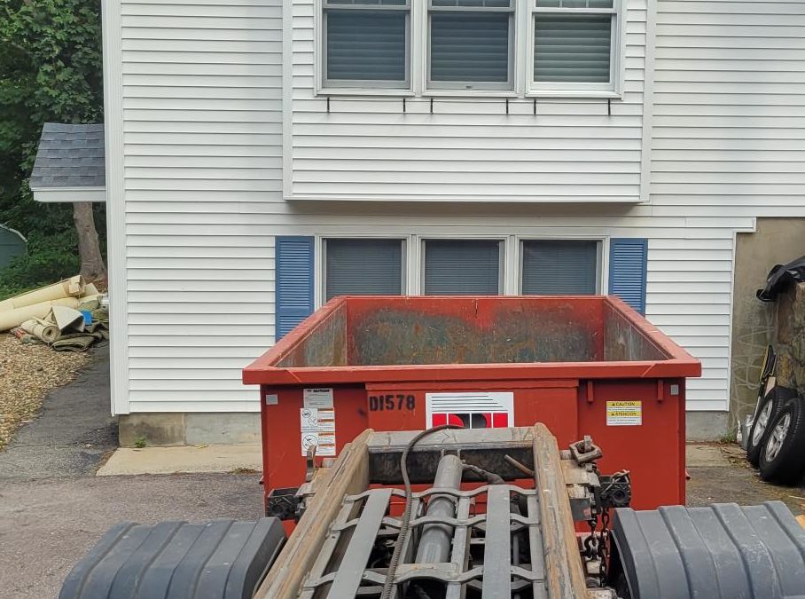 15 yard dumpster rental for a house cleanout in Lynnfield, MA