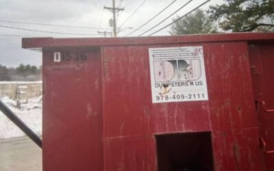 15 yard dumpster rental delivered in Gloucester, MA for a house clean-out.