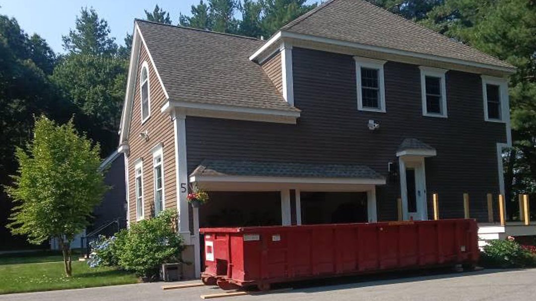 20 Yard Dumpster Rental in Middleton, MA for a Deck Renovation