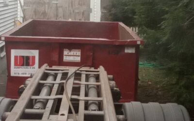 15 yard dumpster rental delivered in Wenham, MA for a house cleanout