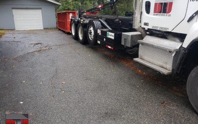 15 yard 2 ton dumpster rented in Ipswich MA.