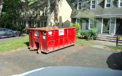 15 yard dumpster rental in North Chelmsford, MA for a house clean-out.
