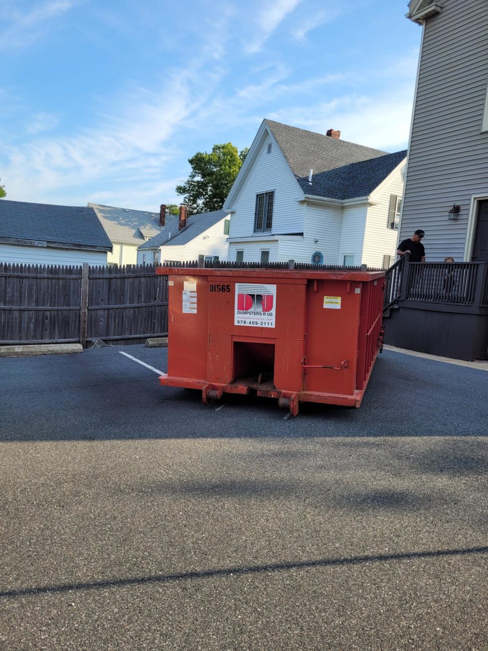 15 yard dumpster swapped for a small business doing some interior