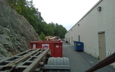 15 yard dumpster rental delivered in Middleton, MA for a building cleanout