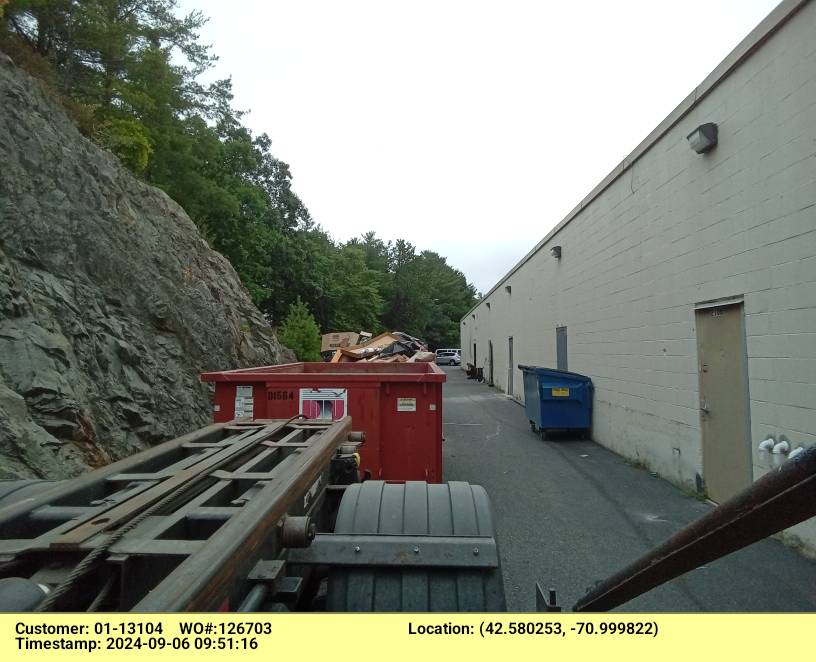 15 yard dumpster rental delivered in Middleton, MA for a building cleanout